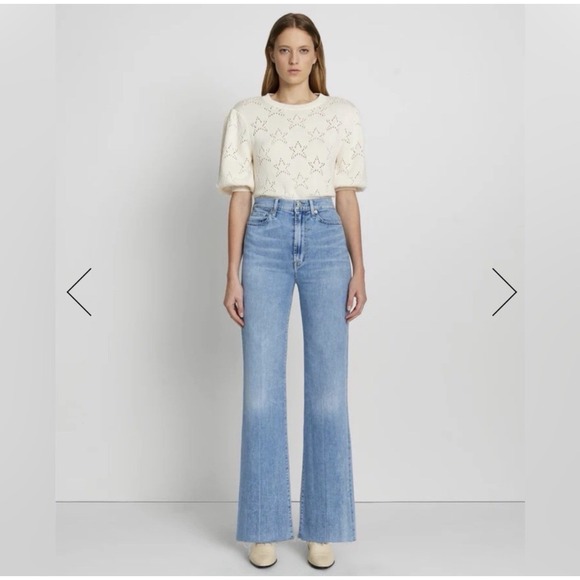 7 For All Mankind 70s Ultra High Rise Jo Jeans Cotton Flare Leg Boho Preppy 26